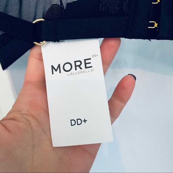 NEW Bluebella MORE Métis Strappy Bra Black 32 DD/E Padded Underwire Balcony - Picture 5 of 5